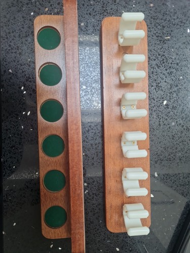 Wooden pool snooker cue holder - cue,