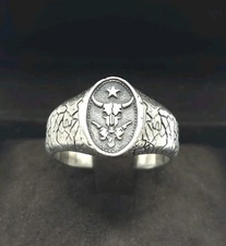 Sterling Silver Lost Amigo Skull Ranger Signet Ring