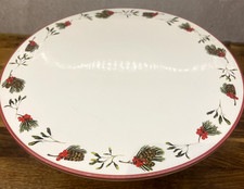 Laura Ashley Ceramic Cake Pedestal Stand 10in ' Mistletoe ' 