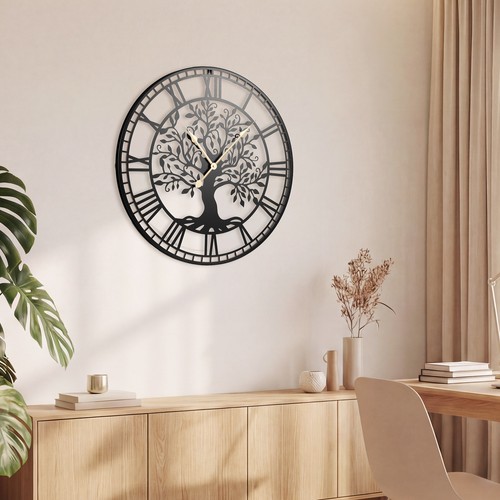 Large wall clock tree - large,