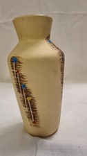 Bay Keramik West German Pottery 606-20 Vase Mid Century Abstract Design
