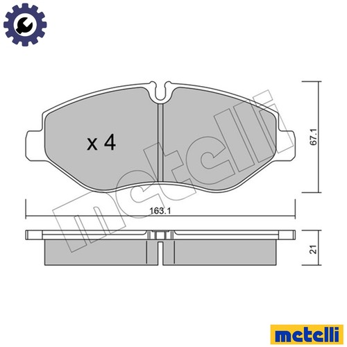 Brake pad set disc - brake,