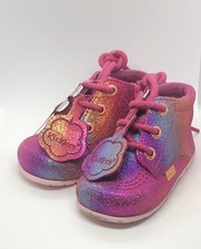 Kickers Suede Leather Boots Pink Baby  size UK 3 EU19 New Other