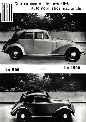 Advertisement 1936 fiat - advertisement, 1500