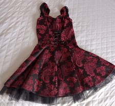 H&R London Black/red lace