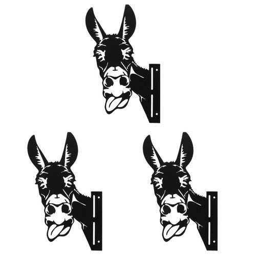 Iron donkey wall hanging decor - hanging,