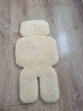 Sheepskin Pushchair Liner Hook Loop Removable Head Part