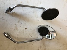 Motorcycle handle bar Mirrors Possibly from Suzuki GS750 one missing mirror glas