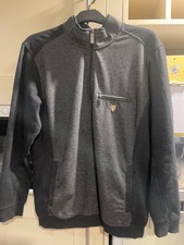 Guinness Men’s 1/4 Zip Fleece Pullover Jacket – Grey, Size L, Casual/Lightweight