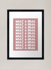 What a drag, dark salmon, dark