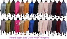 Ladies Women Cowl/Round Neck