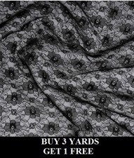 Black Budget Lace Flowers
