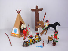 Playmobil Vintage 3483 Native American Indian Village Set Teepee Wigwam Western