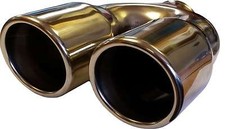 160MM TWIN ROUND EXHAUST TAIL
