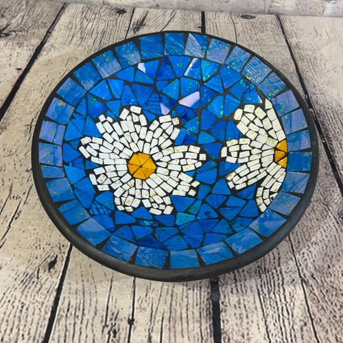 28cm blue daisy flower round - 28cm,
