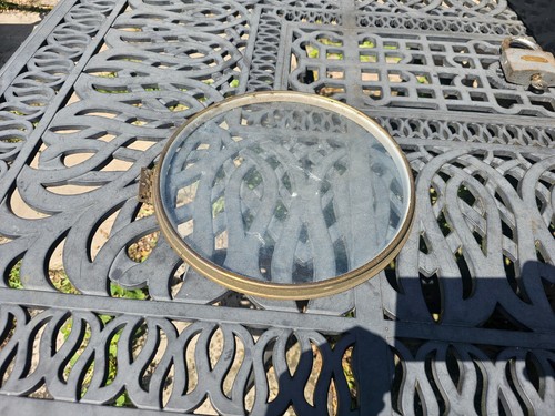 Antique spun brass inch - spun,