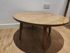 Coffee Table Natural Oak-stained Mango Wood Swoon 75cm x 35cm