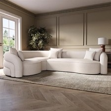 Cream Boucle Left Hand Facing