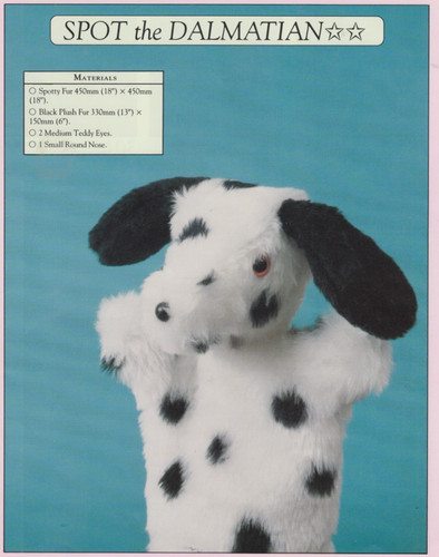 Spot the dalmatian - spot, glove