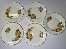 Set of 5 Rosina Yellow Roses