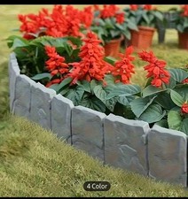 28pcs Plastic Garden Boundary Fence Durable WeatherResistant Outdoor, Decorative