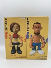 Michael Lau Sony WAP Phone Holder CMD-Z18 Wa Wa & We We Vinyl Figure Set  - Rare