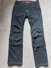 Lindstrands Men’s Motorcycle Jeans Black Size W34 L32 VGC