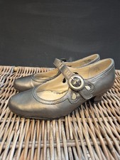 Hotter Gold Mary Jane Shoes Size 5.5 Extra Wide Fit