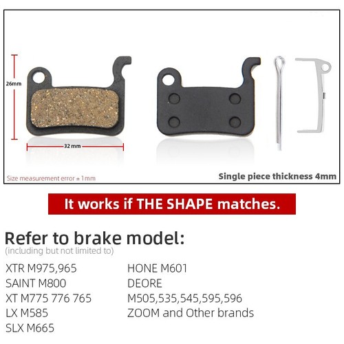 Pairs brake pads saint - 2,