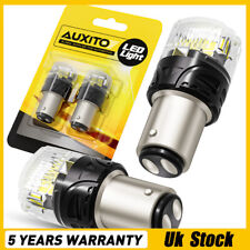 2PCS 1157 BAY15D SMD LED Tail Brake Stop Reverse Turn Signal Light Bulbs White