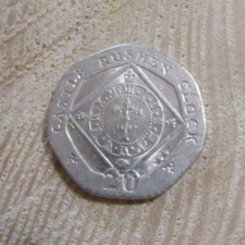 2014 Isle Of Man 20p - Castle Rushen Clock - Circulated - FREEPOST