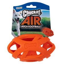 Chuckit! Air Fetch Football Durable Rubber Dog Toy Easy Breathe Fetch Toy
