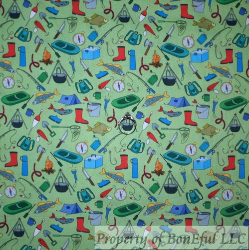 Boneful cotton quilt green - cotton,