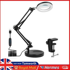 10X Magnifier Glass LED Desk