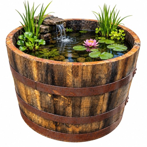 Varnished whisky barrel - varnished,