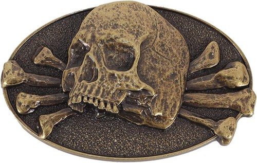 Alide skull belt buckle metal - belt,