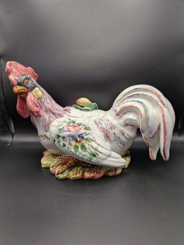 Vintage hand painted - painted, ceramic