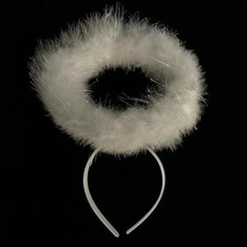 Deluxe White Halo Adults Fancy