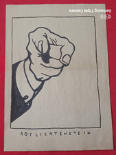 Roy Lichtenstein painting on