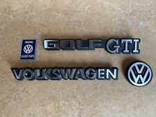 Mk1 Golf GTI Cabriolet Sportline Rivage Karmann REAR 3 Badge SET 