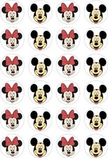 24 Mickey & Minnie Mouse Face