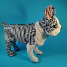 FUZZY NATION Boston Terrier pug dog handbag dogtooth