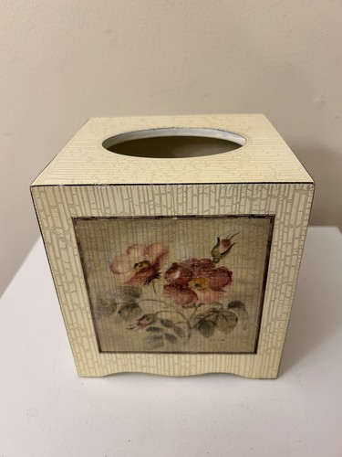 Tissue box cover antique - cover,