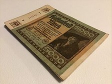 German Banknote 1/4 Bundle. 25