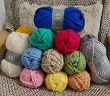 So Crafty Chunky Knitting & Crochet Yarn Wool 100g Skein Ball NEW
