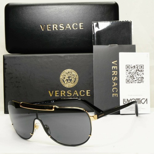 Versace black gold sunglasses - gold,