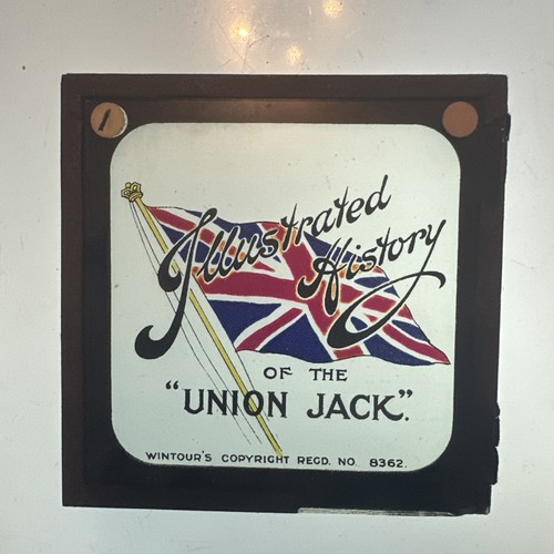 Antique magic lantern slide - lantern,