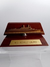 vintage M V achille lauro cruise ship model