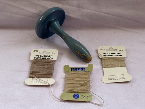 Vintage blue wooden - blue,