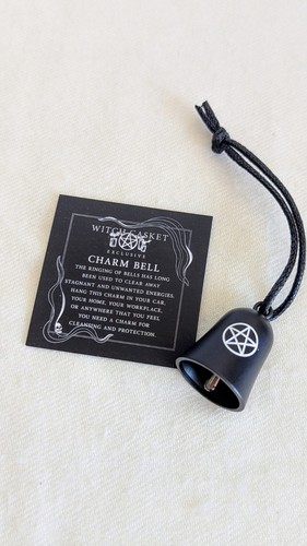 Witch casket charm bell - casket,